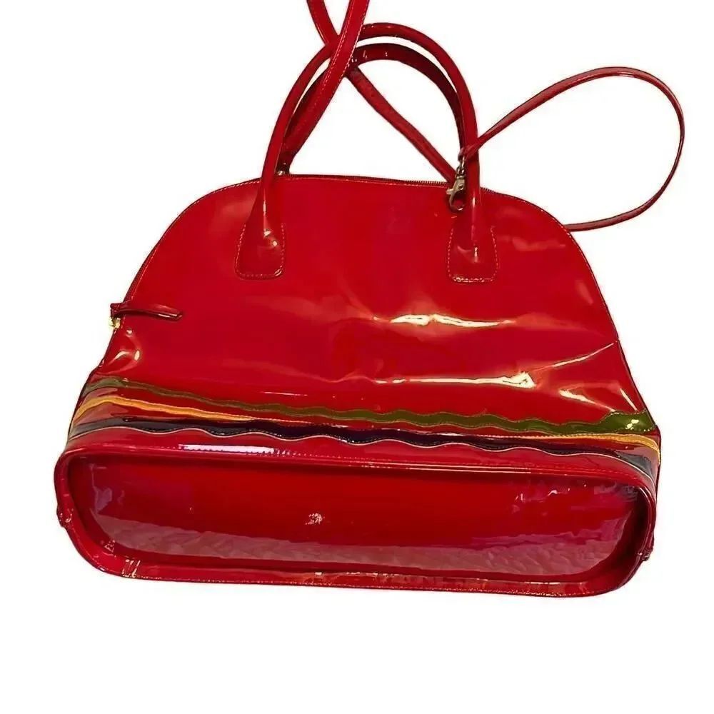 Sydie Lansing red patent purse. - Picture 4 of 8